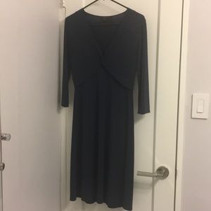BCBGMaxAria Navy 3/4 Sleeve Dress in size Small
